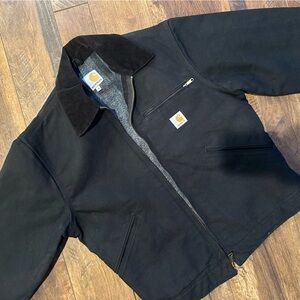 Carhartt Midnight Black Work Jacket Insulated Men's Duck Detroit